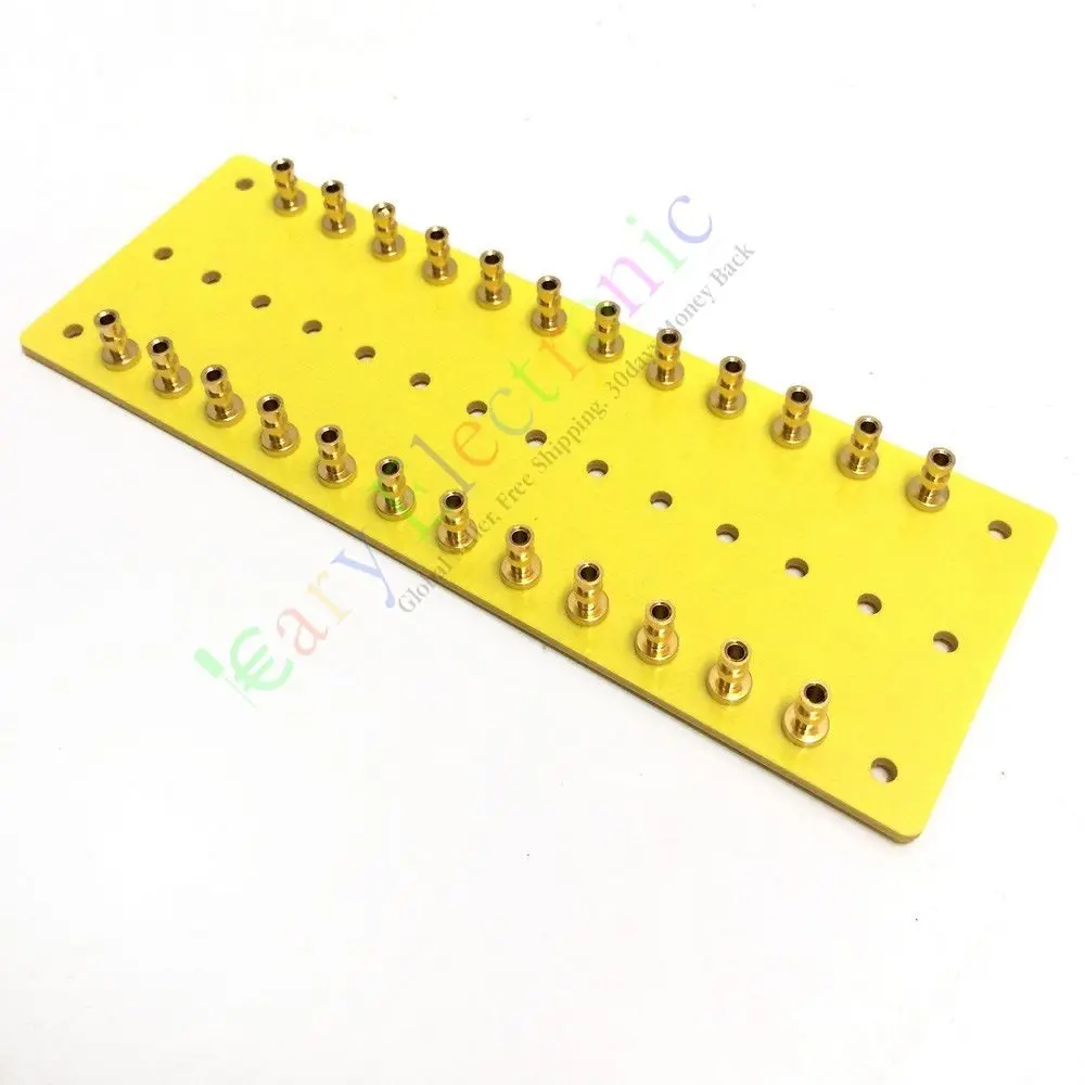 

Wholesale and retail 20pc copper plated Gold Fiberglass Turret Terminal Strip 24pin Lug Tag Board amp free shipping