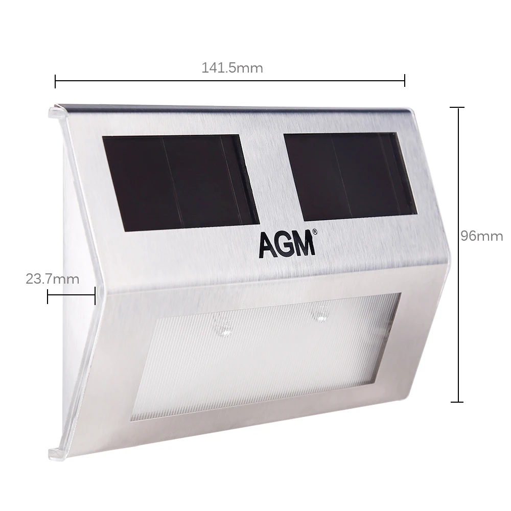 AGM светодиодные панели солнечных батарей настенный светильник Открытый Сад