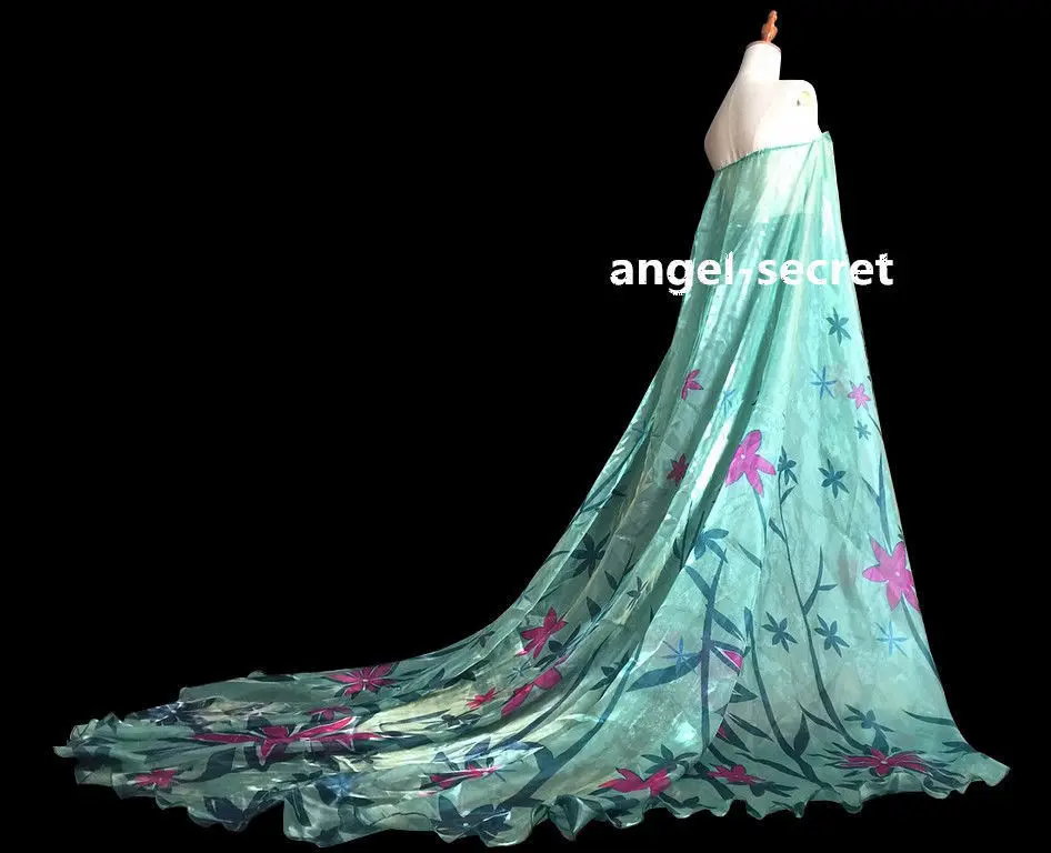 CL18 для Эльзы косплей костюм платье плащ накидка |