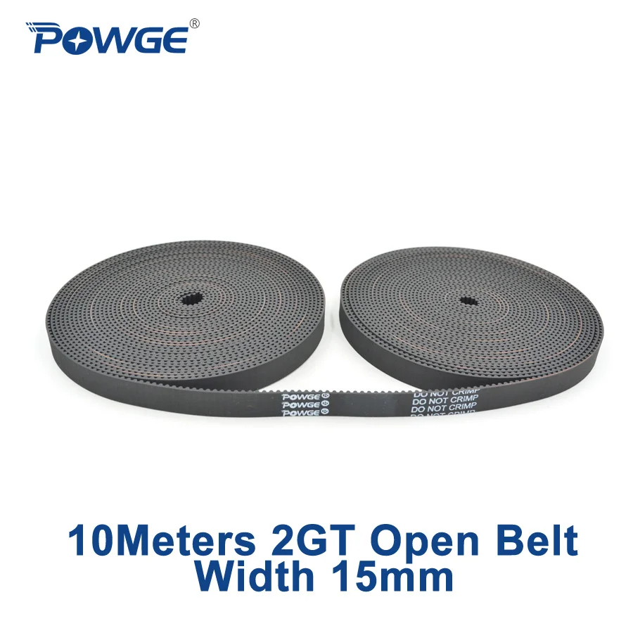 POWGE 10 метров 2MGT 2 м 2GT открытый синхронный ремень синхронизации 2M-15 2GT-15 ширина 15 мм