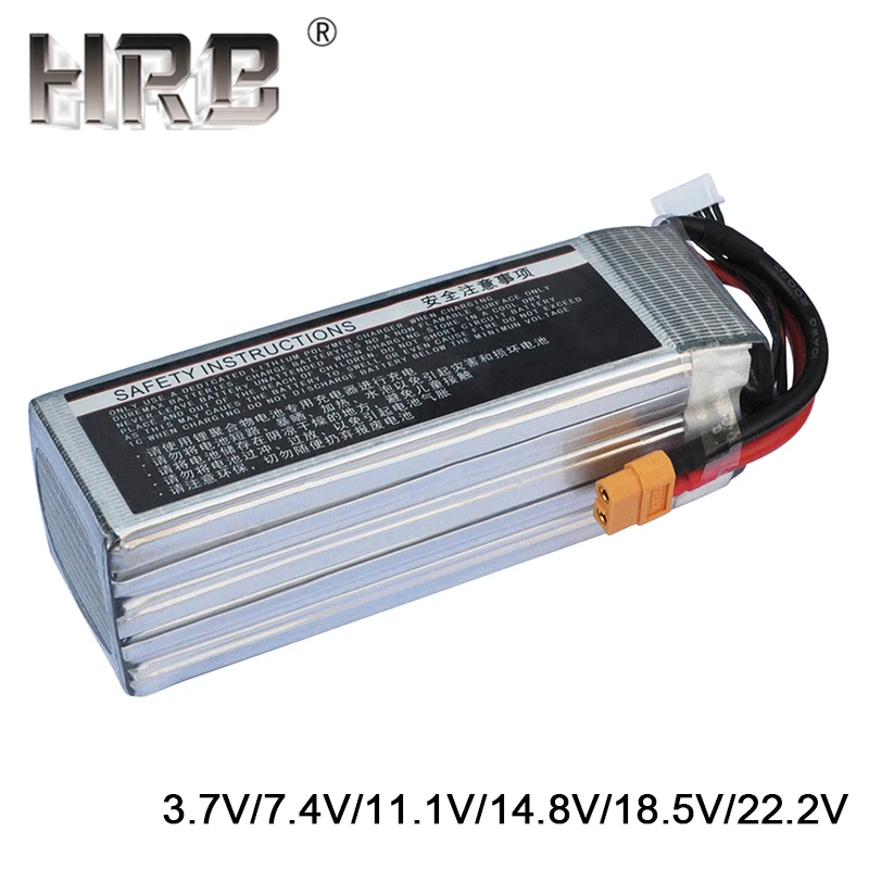HRB 6000mAh Lipo батарея 50C 3S 2S 7,4 V 11,1 V 14,8 V Deans T XT60 4S 5S 6S 3,7 V 18,5 V 22,2 V AKKU лодка вертолеты Самолет RC запчасти