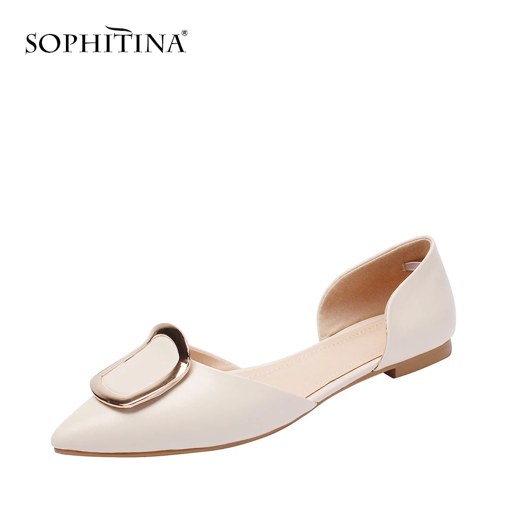 SOPHITINA/Новое поступление элегантные женские туфли D'orsay на плоской подошве без