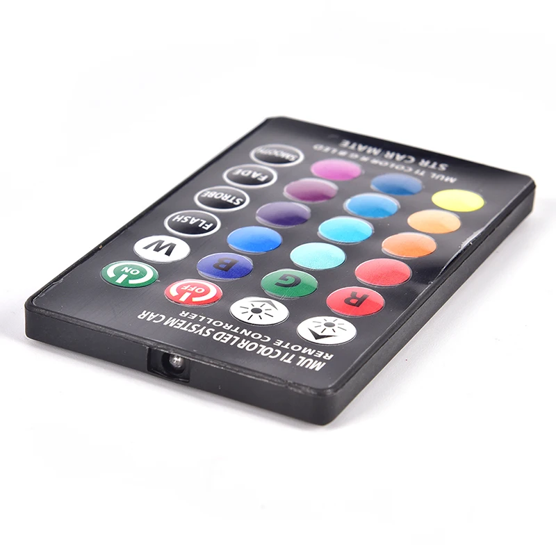 2 шт. DC 12V светодиодный T10 5050 SMD пульт дистанционного управления RGB Изменение цвета автомобиля Клин боковой светильник лампа