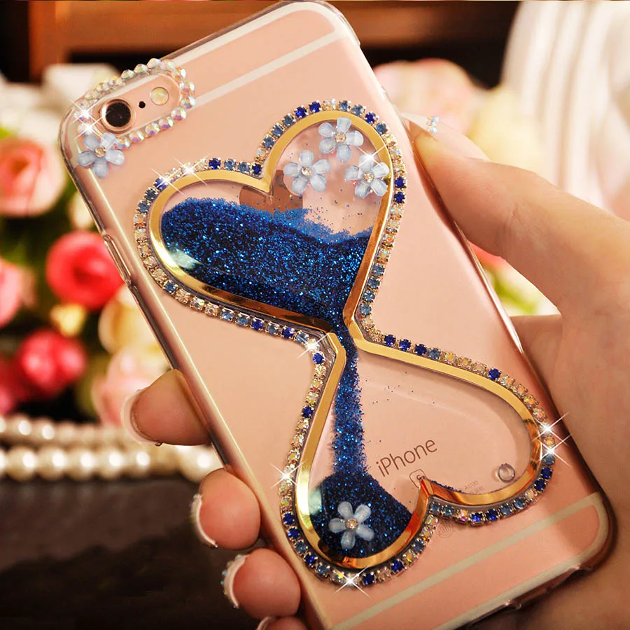 3D милые Rhinestone Diamond + Плывун ТПУ чехол для телефона huawei honor P8/P9/p10/mate 10/ p20 lite/Pro 2017/mate 10