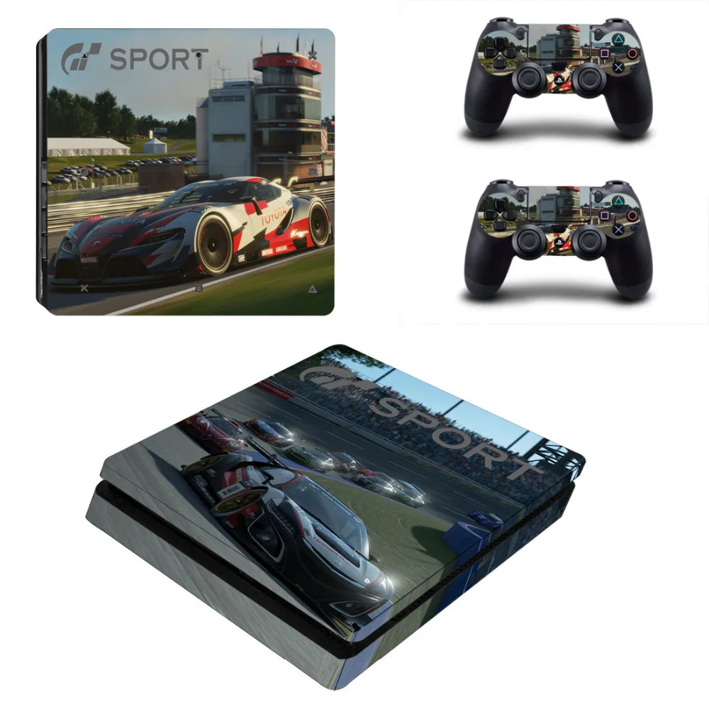 Gran Turismo Sport & GT PS4 тонкий переводная картинка для Sony PlayStation 4 консоли и 2 контроллер