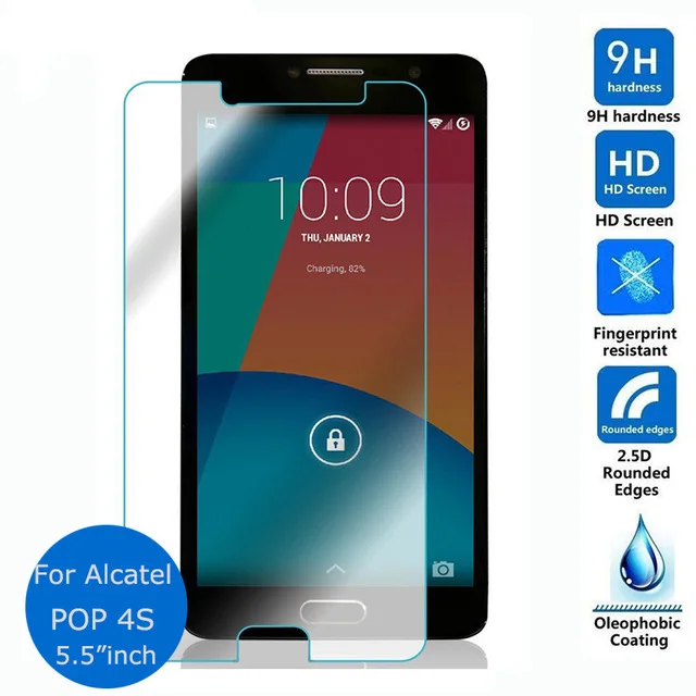 Оригинальная 9H защитная пленка из закаленного стекла для Alcatel One Touch POP