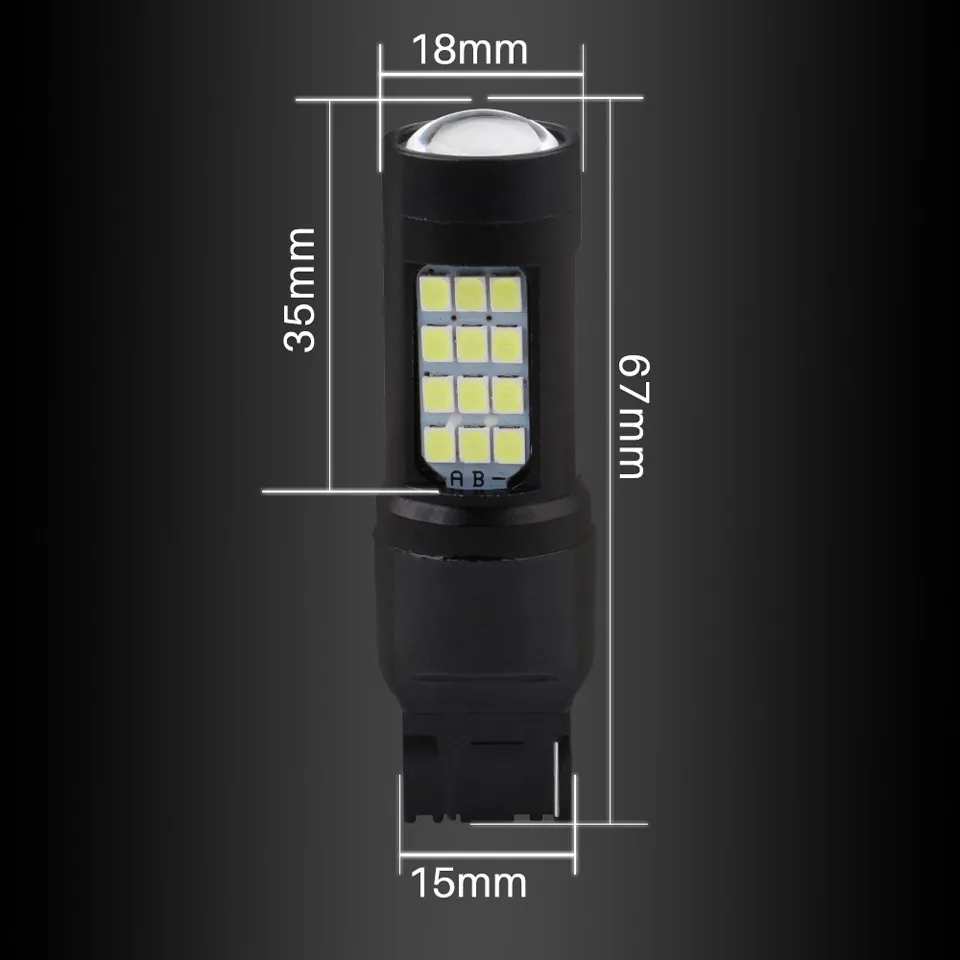 1 шт. DC12V 24V Универсальный 7443 2835 42SMD светодиодный сигнал поворота дневные ходовые