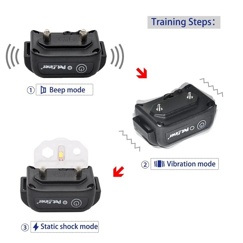 Petrainer 916 1 ошейник для собак с дистанционным управлением 330 ярдов перезаряжаемый