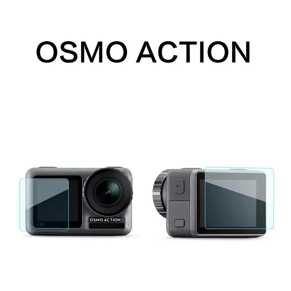 For DJI OSMO Action Sports Camera HD Full Scree Tempered Film Set 0.33mm Screen Protector Anti Scratch Fall High Aluminum | Электроника