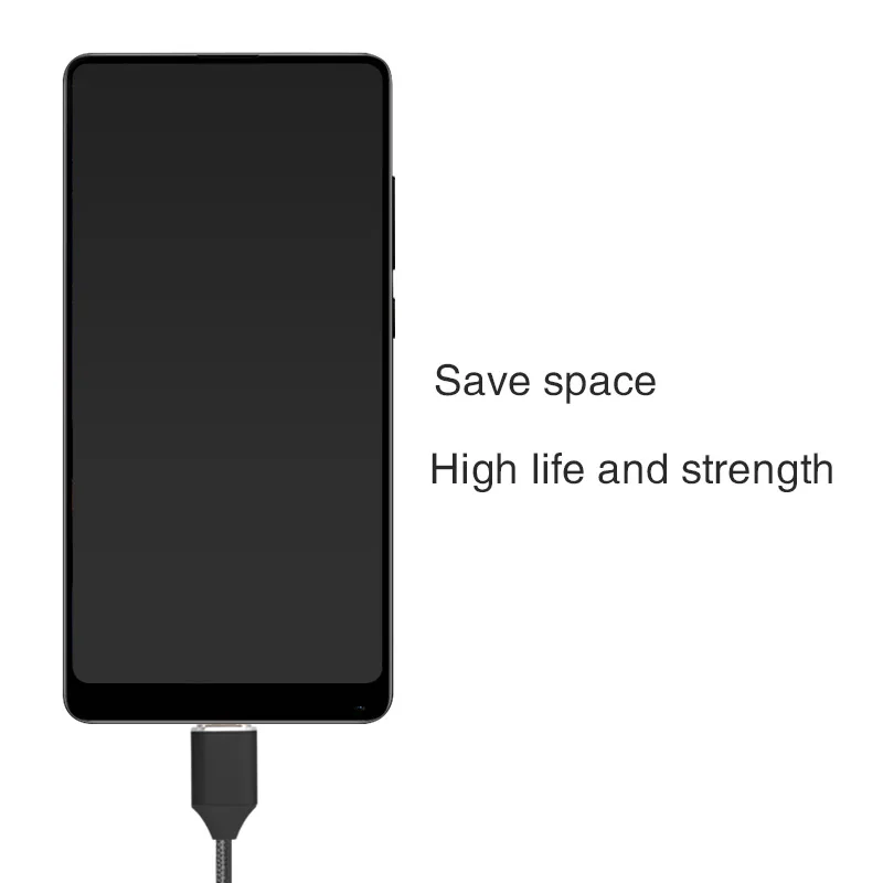 Overfly Магнитный Micro USB кабель нейлоновый Плетеный кабели для мобильных телефонов