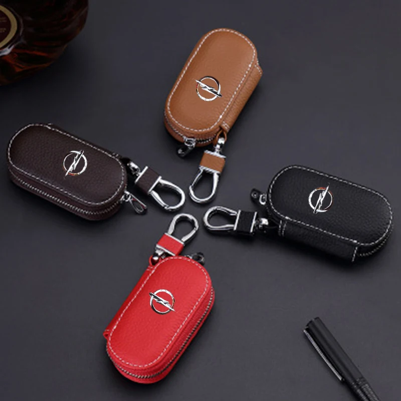 Leather Car Key Cover Case for Opel Volkswagen VW Kia Honda BMW Audi Mercedes Nissan Hyundai Ford Toyota Peugeot Lexus | Автомобили и