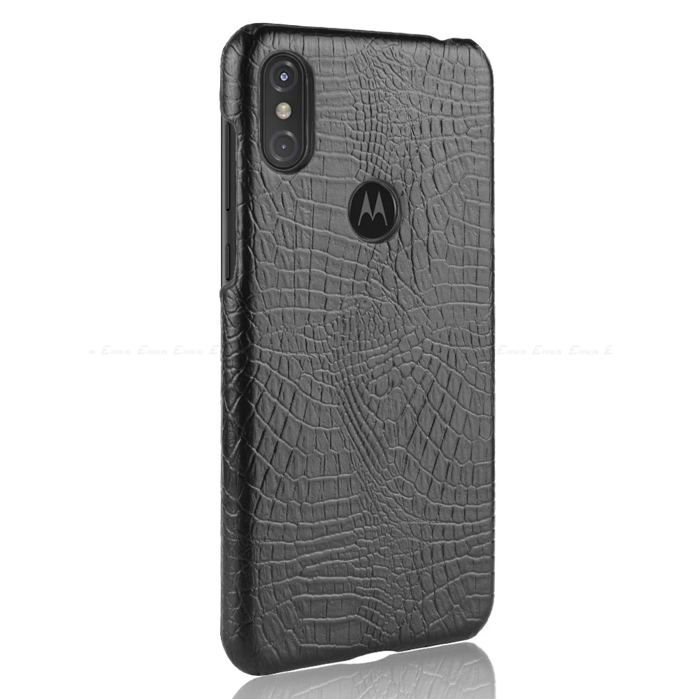 Жесткий кожаный чехол из крокодиловой змеиной кожи для Motorola Moto One power E5 G7 G6 G5S G5 G4 Z Z2 Play X4 X C Plus