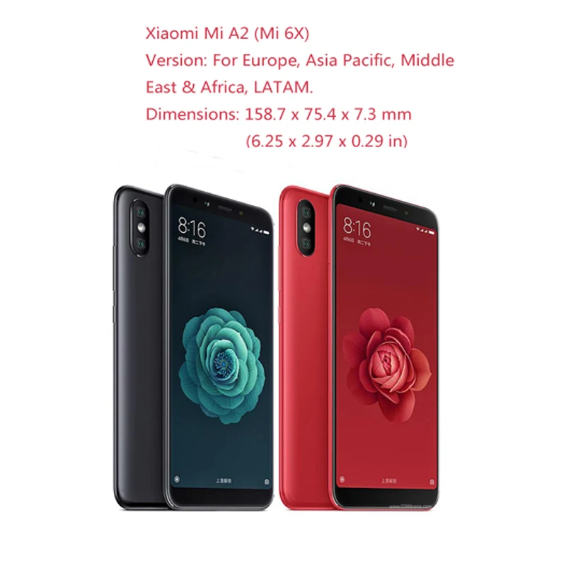 Чехол для Xiaomi Mi A2 чехлы силиконовая задняя крышка прозрачный мягкий