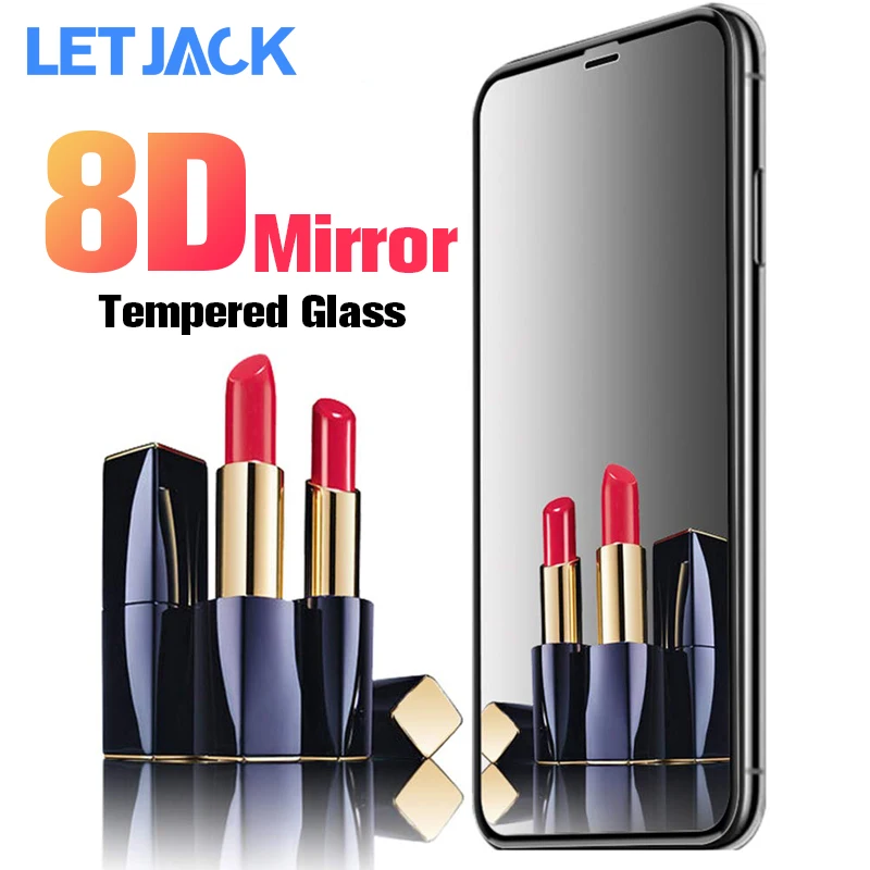 

8D Mirror Glass Screen Protector for iPhone 11 12 13 Pro Max Mini Tempered Glass on the for iPhone X XR XS MAX Protective Film