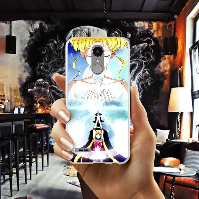 Милые Девушки Сейлор Мун Аниме мягкий чехол для телефона из ТПУ LG K4 K7 K8 K10 2017 G2 G3