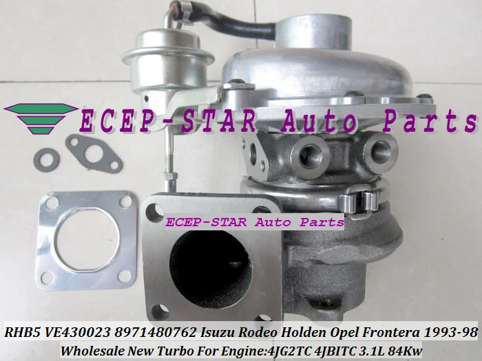 Бесплатная доставка RHF5 VI95 8971480762 турбо для ISUZU Holden Rodeo Trooper Opel Frontera 4JB1 4JB1TC 2.8L 4JG2TC 4JG2T
