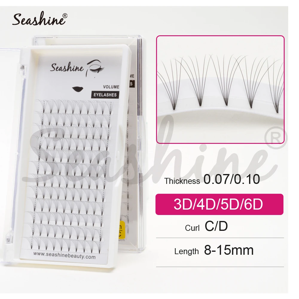 Seashine 0 07 10 мм Толщина готовых фен для придания объема 2D 3D 4D 5D русские объемные