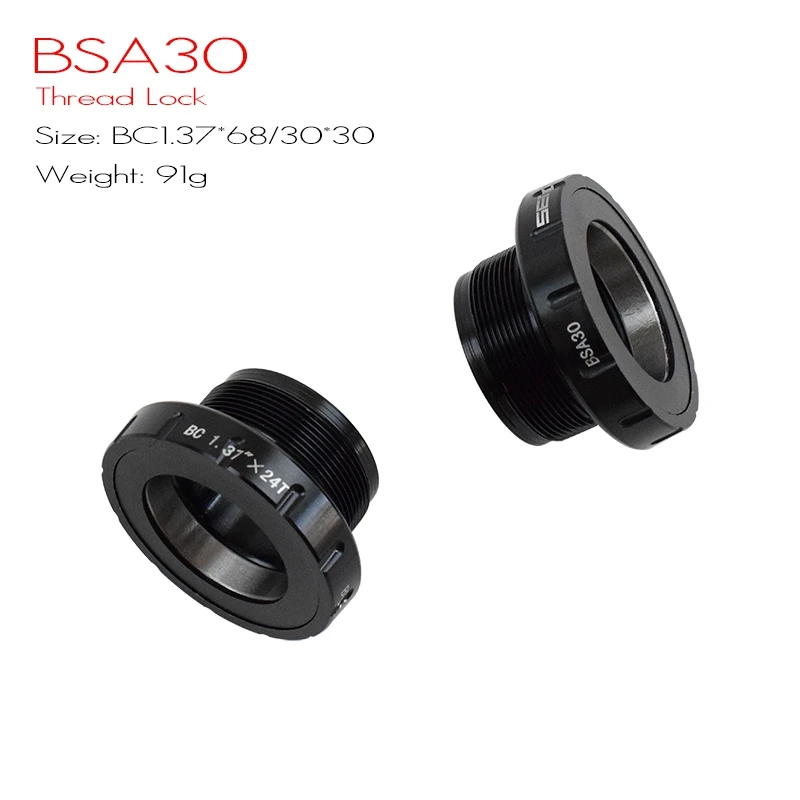 BSA30 BB30 BB386 PF30 герметичный подшипник каретка 68 73/86,5 мм велосипедный вынос руля ось горного велосипеда дорожный велосипед каретка Водонепроницаемый CNC сплав BB - Цвет: BSA30