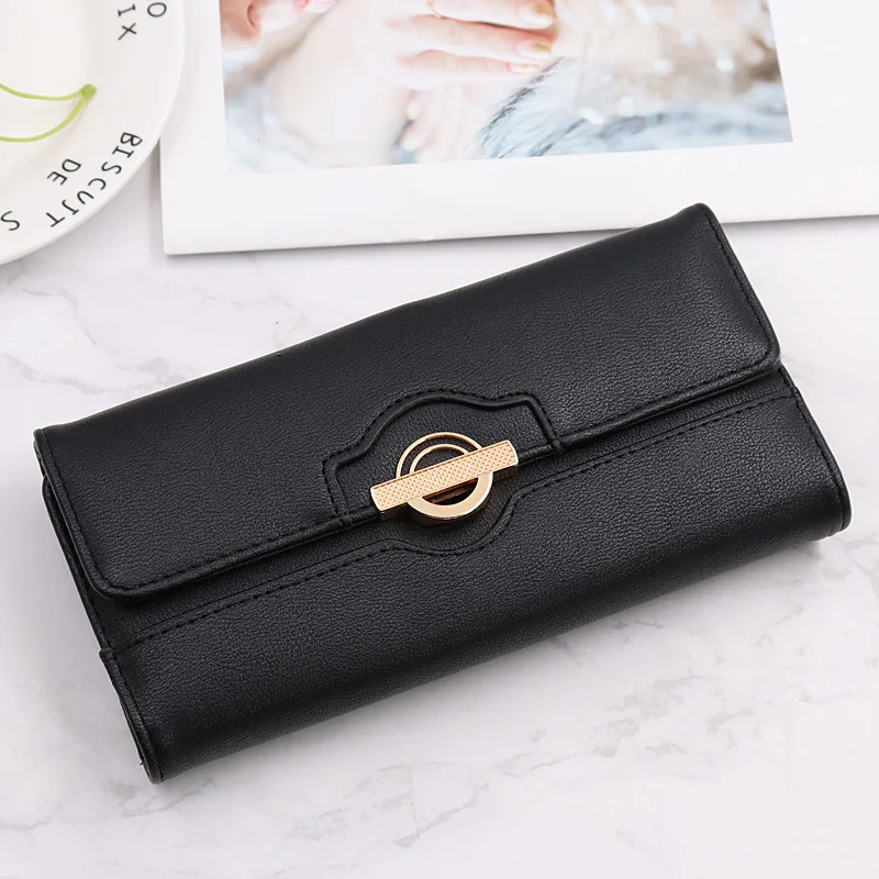 Дизайн женские кошельки винтажные портмоне, длинный тонкий кошелек Cartera Mujer Tri-складной клатч держатель для карт кожаный кошелек женский