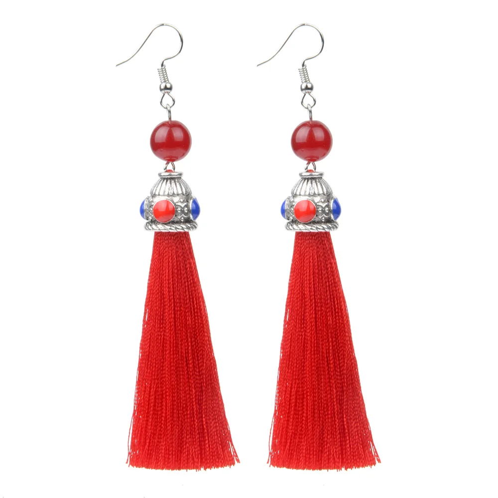Женские винтажные серьги подвески с натуральным камнем|earrings dangle|tassel drop earringstassel