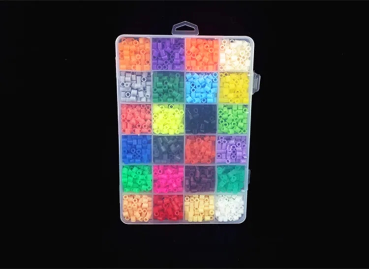 2400 шт./компл. 5 мм EVA Perler Beads 24 цвета Дети DIY игрушки развивающие игрушки для детей цветные красочные 3d головоломки игрушки