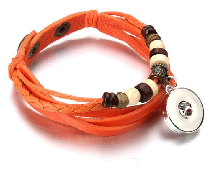 Мужской винтажный кожаный браслет с кнопками 18 мм|bracelets for|button braceletsnap button bracelet |