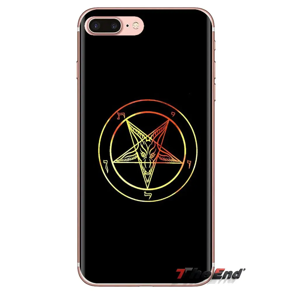 Силиконовый чехол-сумка Killstar Satan Say Meow skull pentagram для iPod Touch Apple iPhone 4 4S 5 5S SE 5C 6 6S 7 8 X XR XS