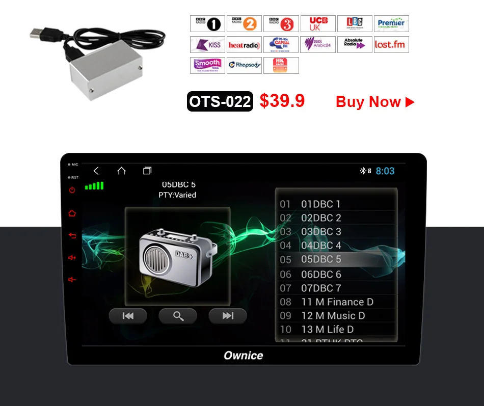 Ownice K5 Android 7,1 360 панорамная система обзора Универсальная автомобильная радио gps Навигация DVD с 4 HD Задняя резервная фронтальная боковая камера
