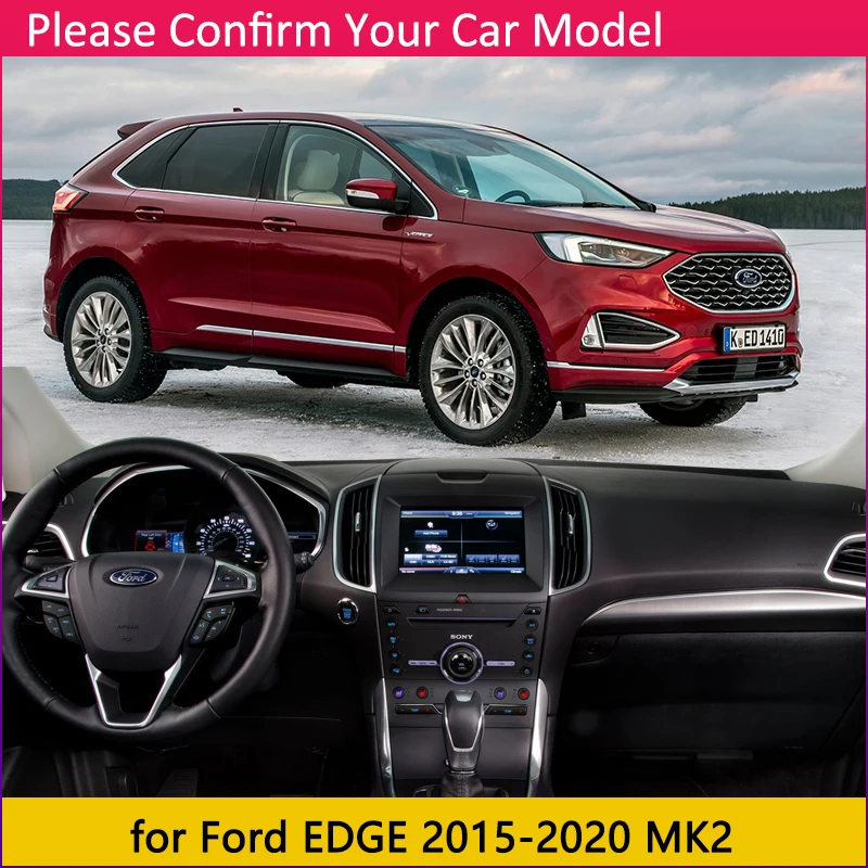 Для Ford Edge 2015 2016 2017 2018 2019 2020 эндура Противоскользящий коврик для приборной панели