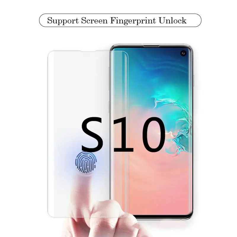 Полностью клеевой экран протектор для Samsung Galaxy S20 ультра 3D УФ жидкое закаленное