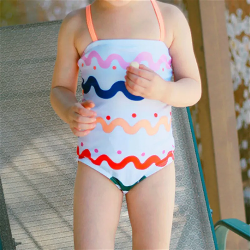 Милый купальный костюм для малыша купальник с бантом дизайн Maillot De Bain на