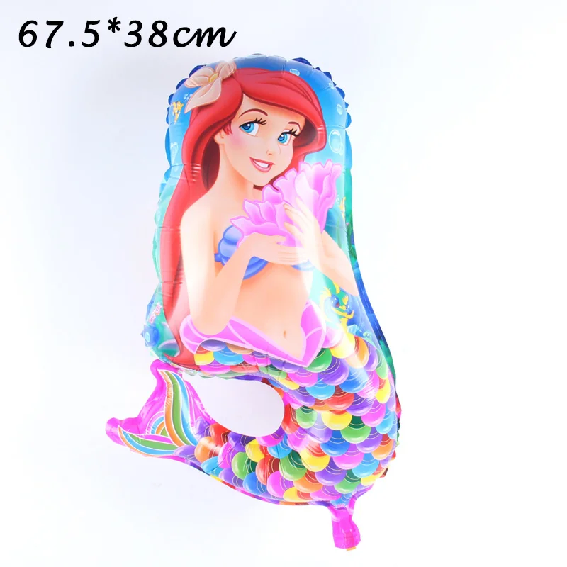 5balloon 1pcs 1 шт. 108*180 см вечерние одноразовые пластиковые скатерти с рисунком русалки для свадьбы, дня рождения, вечеринки, скатерти прямоугольной формы - Цвет: 5balloon 1pcs