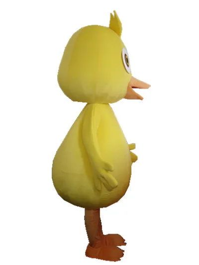 Распродажа высокое качество большой талисман желтой утки резиновый костюм для