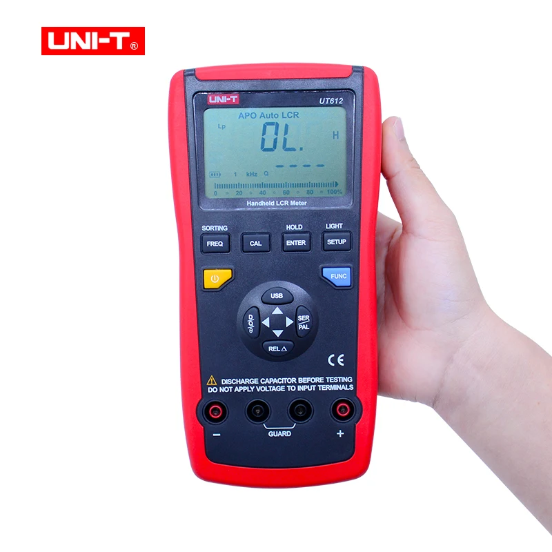 Блок UT611 UT612 емкость LCR метр 20000 скидка insolution Измеритель сопротивления с ЖК-дисплей подсветки