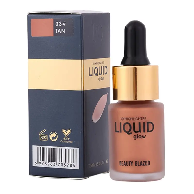 Жидкость 3D читая диоршоу illumatiors Liquid Glow Макияж Маркер крем Корректоры для лица Shimmer Уход за кожей лица Glow