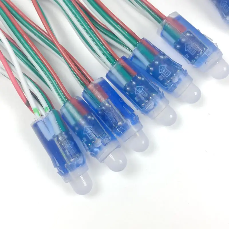 Пиксельный светодиодный модуль WS2811 RGB 1000 шт. 5 в постоянного тока 12 мм водостойкая