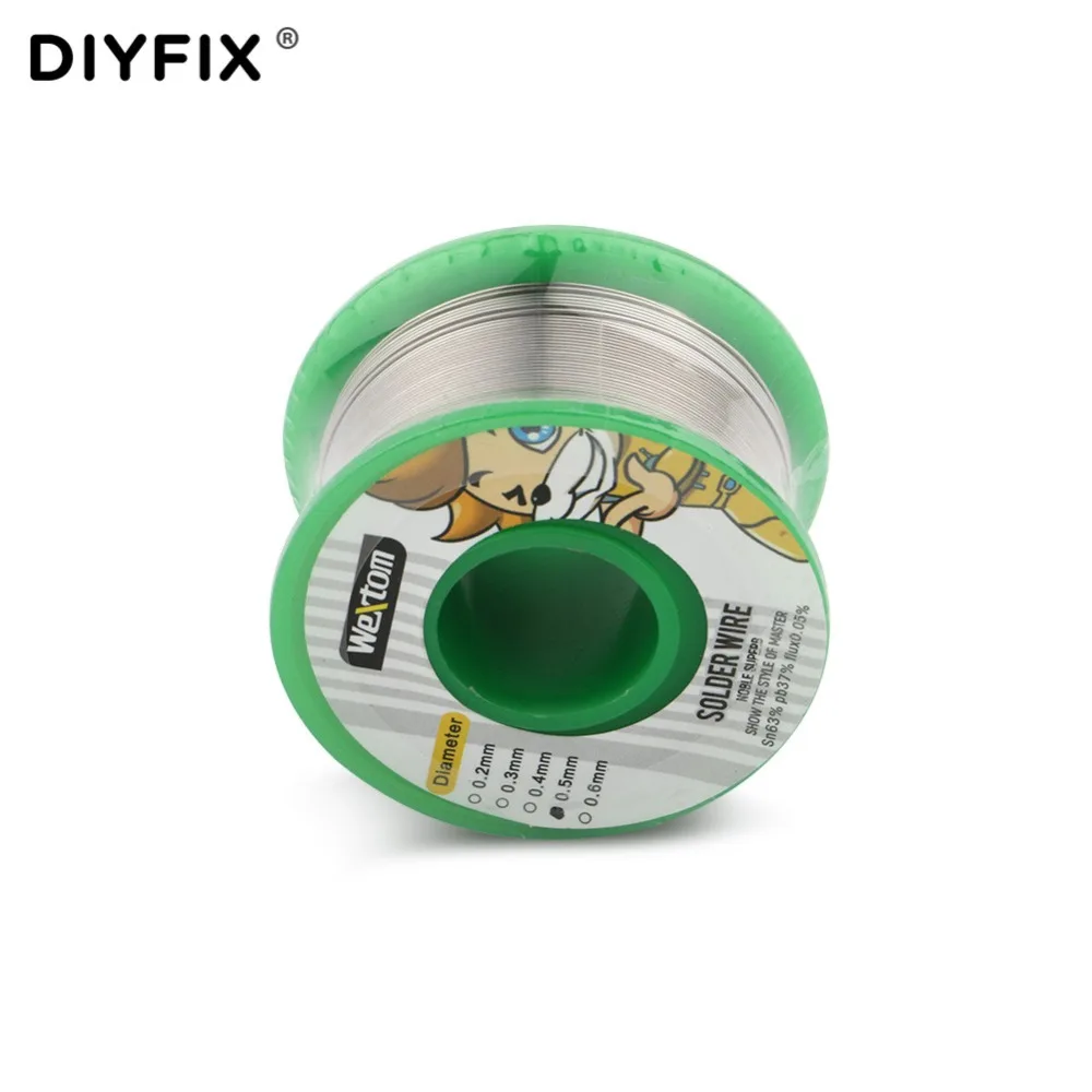 DIYFIX 1 рулон 0 5 мм 63/37 флюс 0.05% пайки провода оловянный свинцовый провод для iPhone