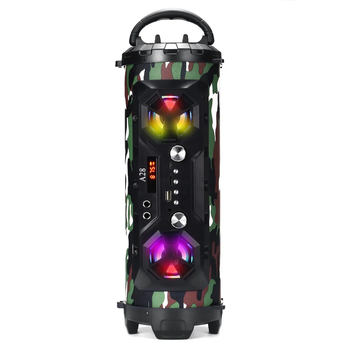 Camouflage INSMA Hifi портативный bluetooth динамик FM радио движение KTV беспроводной объемный звук сабвуфер 20 Вт Напольные колонки Бумбокс TF USB - Цвет: Camouflage