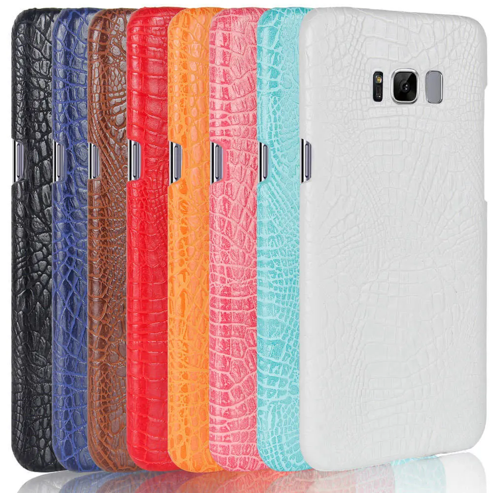 Чехол из крокодиловой кожи для Samsung Galaxy S8 + Plus Жесткий поликарбоната защитный