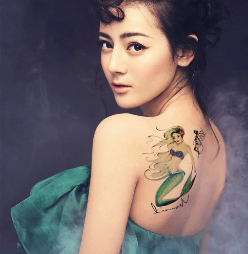 Новинка 2019 цветные водонепроницаемые временные тату-Стикеры серые красивые