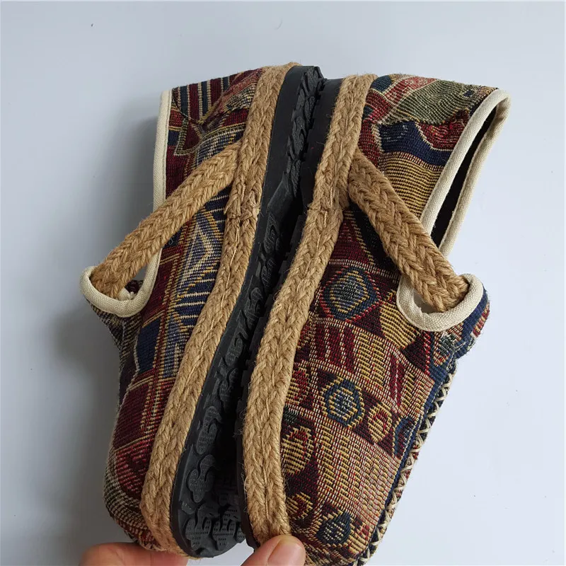 Женские туфли-лодочки ручной работы Повседневные Дышащие туфли в рыбацком стиле