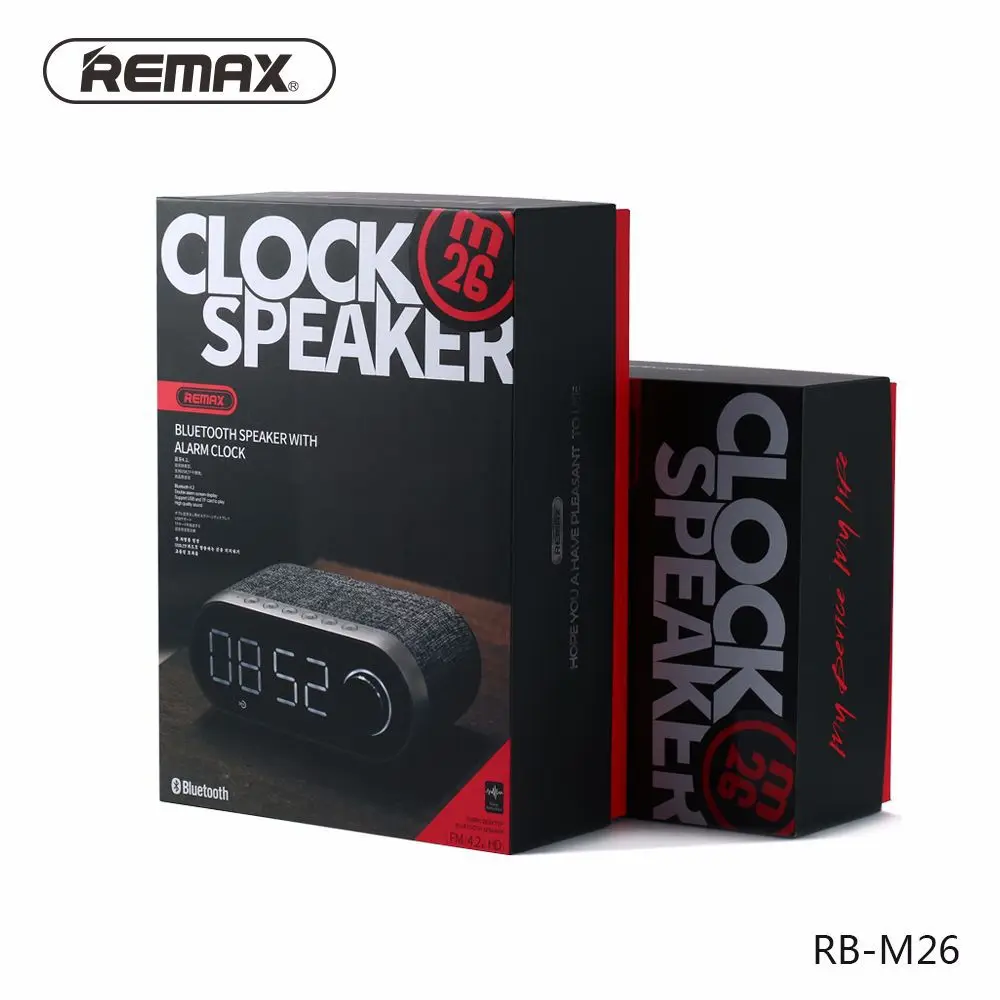 Remax FM радио многофункциональные Bluetooth колонки двойной будильник поддержка tf