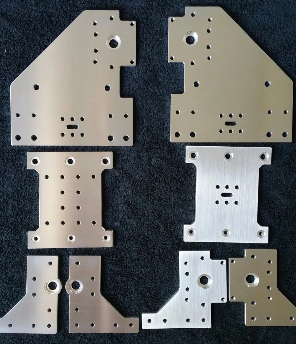 Funssor set of 8 Aluminum Gantry Plates kit for Kyo's Sphinx CNC machine Kyo Sphinx DIY CNC aluminum Plate set