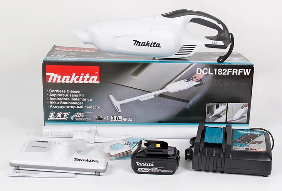 Япония Makita перезаряжаемый пылесос бытовой ручной беспроводной 12 V литиевая батарея дисплей с светодиодный свет