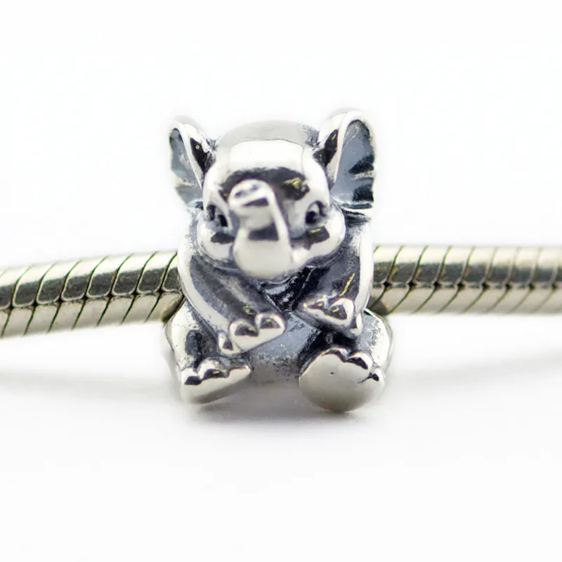 

CKK Original 925 Lucky Elephant Charm Fits Pandora Bracelet Sterling Silver Beads for Women Jewelry Making DIY kralen berloques
