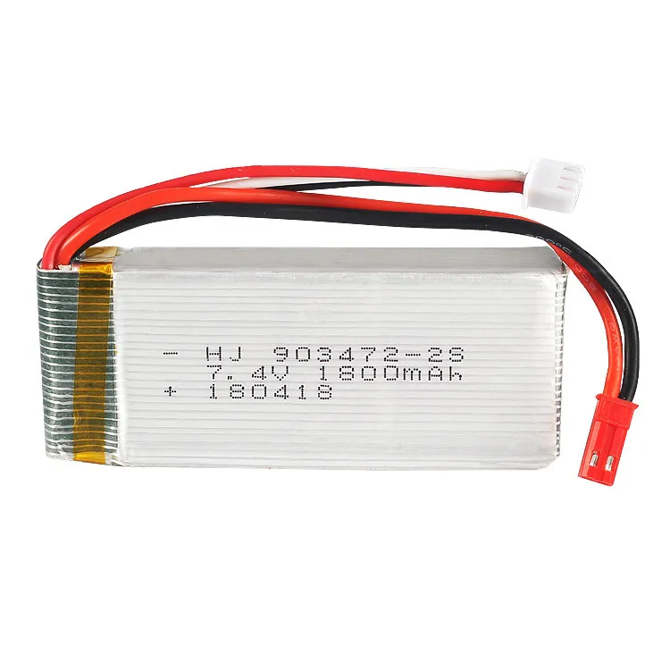 Ewellsold 7,4 В 1500 мАч 1800 мАч Lipo батарея для WLtoys V913 L959 L969 L979 L202 L212 пульт дистанционного управления автомобилями HQ955 RC лодка 2S 7,4 - Цвет: Фиолетовый