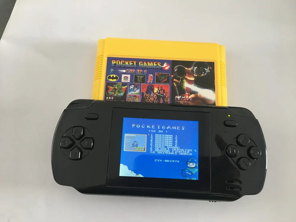 Горячая игра машина 8 бит Ручной игровой плеер Видео консоль с 143в1 игровая карта
