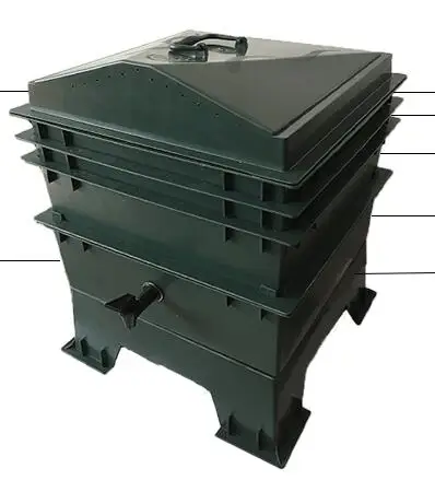 80L кухонные отходы земляной червь компост коробка DIY компостер, домашний земляной червь навоз и почва, земляной червь удобрения