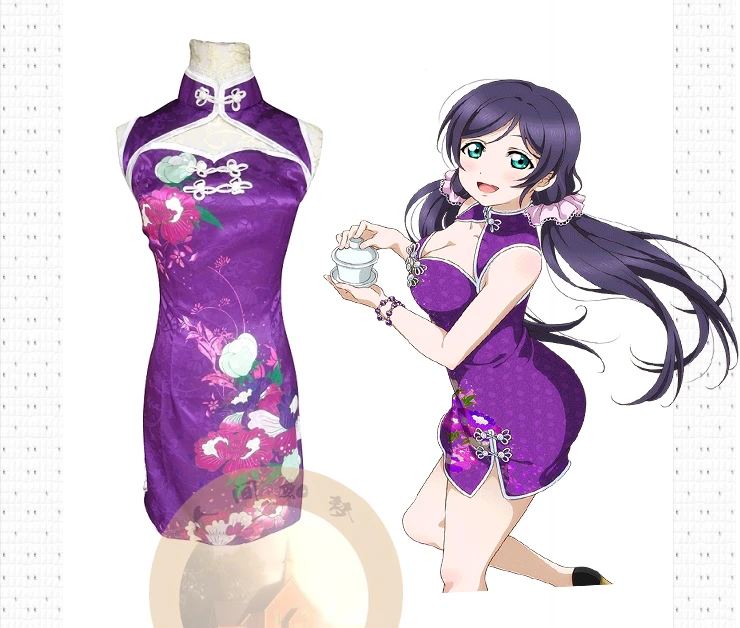 Платье cheongsam Honoka Kotori Umi Eli Nozomi Maki Rin Hanayo Nico костюм для косплея Lovelive qipao A|Костюмы