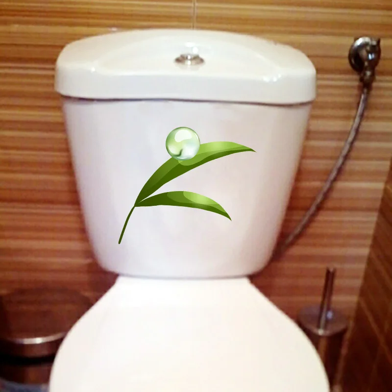 YOJA 22.9*15.4CM Water Green Plant Creative Home Decor Wall Decal Personality Toilet Seat Stickers T1-0954 | Дом и сад